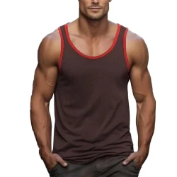 Casual Sports Color Block Tank Top