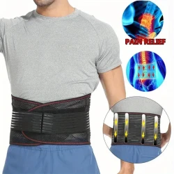 Back Brace for Lower Back Pain Relief and Sciatica - Breathable Lumbar Support Belt