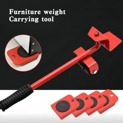 Set of 5 Furniture Lifters with 360° Rotatable Pads - Furniture Slides Kit