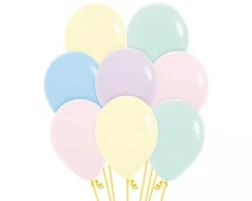 30cm Pastel Matte Assorted Latex Balloons,100pk - Pack of 100