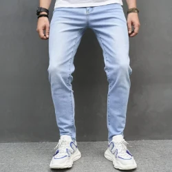Men's Fashion Distressed Tight Cotton Jeans