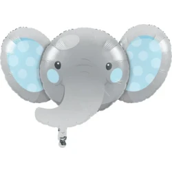 Enchanting Elephant Boy Shape 53cm X 89cm Foil Balloon