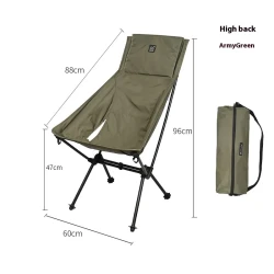 Lightweight Foldable Outdoor Moon Chair
