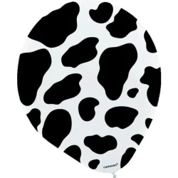 Latex Balloons - Cow Print - Pack of 6