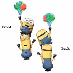 Shape Minions Stacker & Balloons 78cm x 190cm