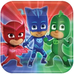 PJ Masks Dinner Plates Square - Pack of 8