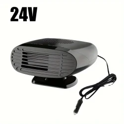 Car Heater DC12V/24V - Windshield Defogger & Defroster with 2-Speed Adjustable Rotation for Winter