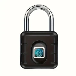 Biometric Fingerprint Padlock - Keyless Smart Lock for Gym, School Locker, Luggage, and Backpack