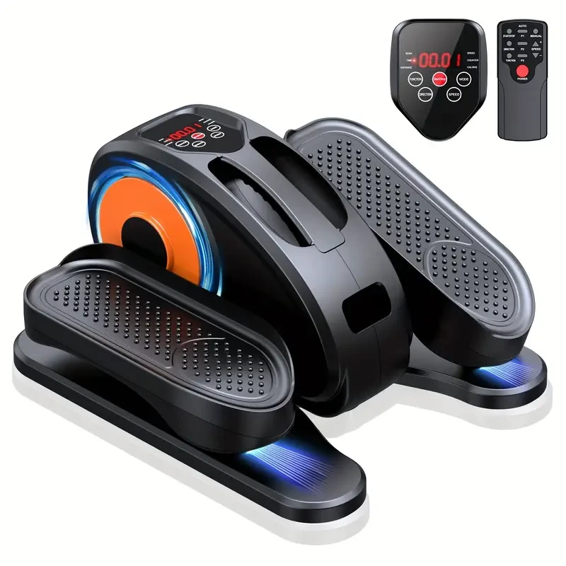 Under Desk Elliptical Machine - Quiet & Portable Electric Seated Pedal Exerciser with Remote Control & 12 Adjustable Speeds