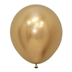 Sempertex 45cm Metallic Reflex Gold Latex Balloons 970, 6PK - Pack of 6