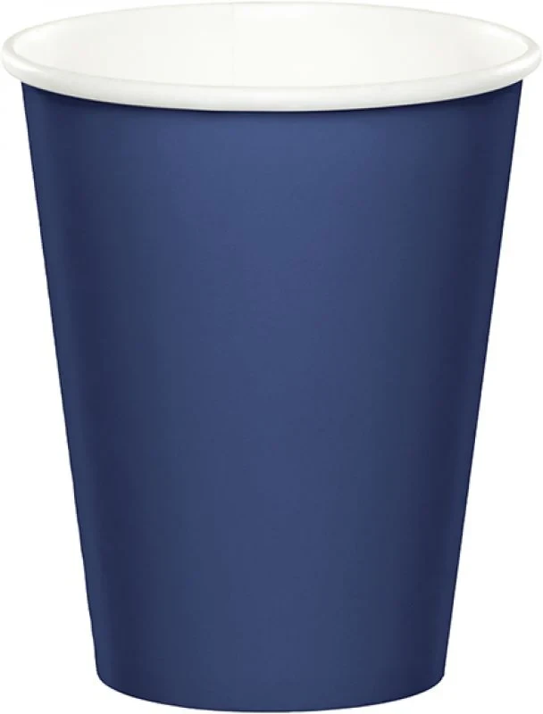Navy Blue Cups Paper 266ml (Pack of 24)