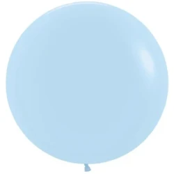 Sempertex 60cm Pastel Matte Blue Latex Balloons - Pack of 10