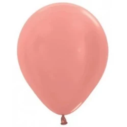 Sempertex 30cm Metallic Reflex Rose Gold Latex Balloons - Pack of 100