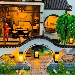 3D Puzzles Assembled Models - Chinese Style Miniature DIY Dollhouse Kit