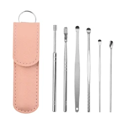 6PCS Stainless Steel Ear Wax Remover Set