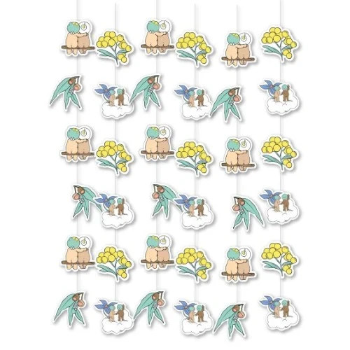 May Gibbs Hanging String Decoration - Pack of 6