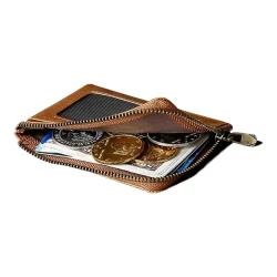 Men's Leather RFID Multi-Function Card Slot Mini Case