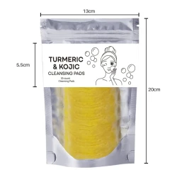 Turmeric Exfoliating Cleansing Pads Compressed Facial Sponges