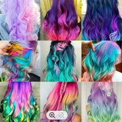 10 Color Hair Chalk Comb,