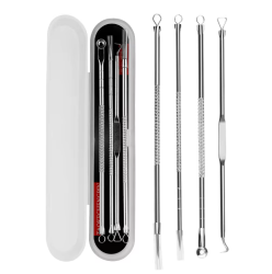 Acne Needle Remove Blackhead Blemish Pimple Comedone 4pcs/Set Double-ended Stainless Steel Facial Cleaning Skin Care