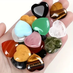 10pcs Heart-Shaped Crystal Set