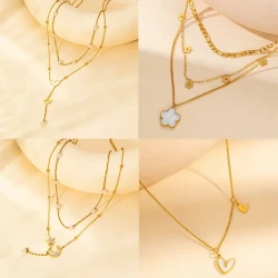 Fashion Color Candy Love Heart Color Gem Necklace