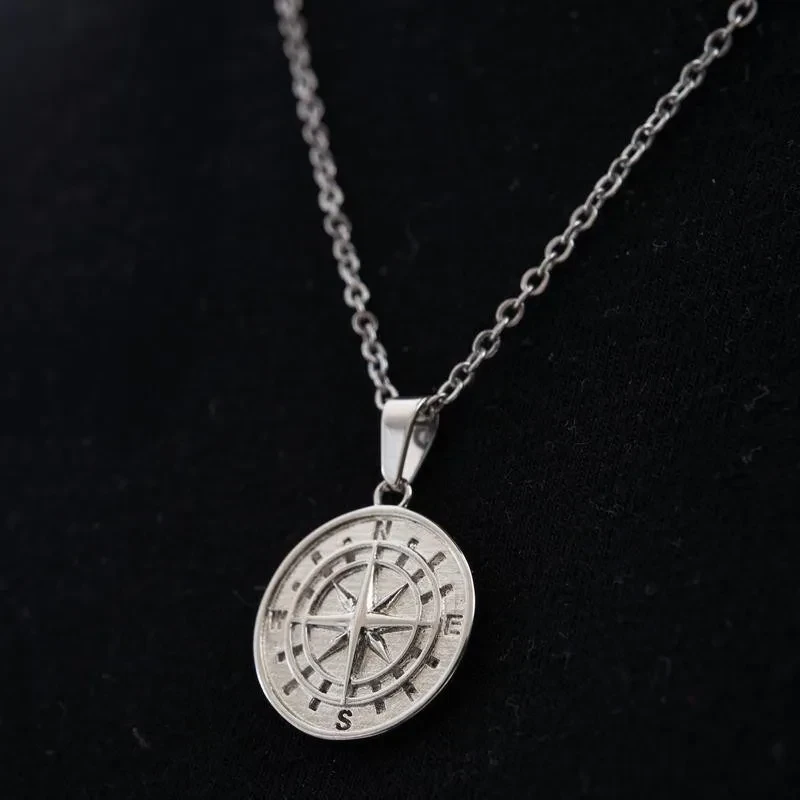 "To My Husband" - Compass Pendant