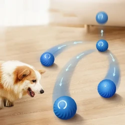 Automatic Rolling Ball Toy - Durable Dog Chew and Pet Grinding Toy