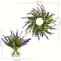 Lavender Style: 2-pack Artificial Lavender, A New Choice For Interior Decoration