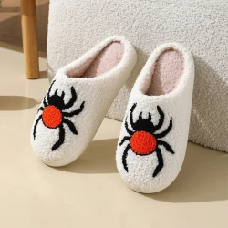 Halloween Spider Witch-hat Slippers