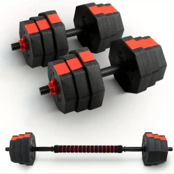 40kg Adjustable Octagon Dumbbell Set - Heavy-Duty, Anti-Slip