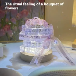 Cube Rose Small Night Lamp Ambience Light