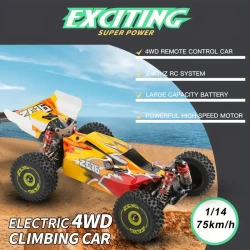 WLtoys XKS 144010 Off-Road RC Car - 75km/h High-Speed 4WD Racing Car