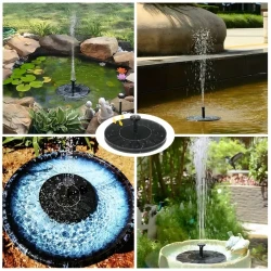 Floating Solar Powered Fountain Pump