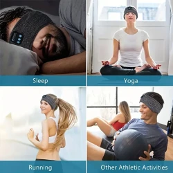 Sleeping Wireless Headphones Sports Headband Soft Elastic Comfortable