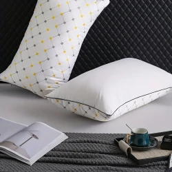 Luxury Hotel Bed Pillow with Quilted Design