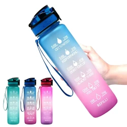 Tritan Water Bottle With Time Marker