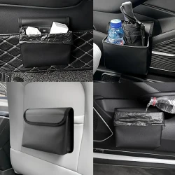 Foldable Car Trash Can & Storage Organizer