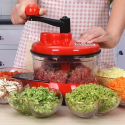 Multi-Function Food Processor - Effortless Garlic Crusher & Chopper