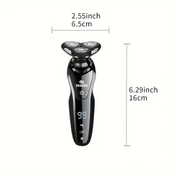 1 Set Electric 6-In-1 Shaver For Men, Dry & Wet 3D Men's Electric Shaver, Rechargeable Rotating Shaver, Father's Day Gift For Father, Man, Husband And Male Friend