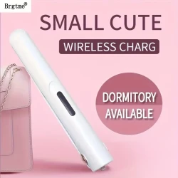 2 In 1 Wireless Mini Portable USB Hair Straightener Curlinglron, Intelligent Temperature Control To Upgrade The Anti-scalding, HairCare Anion Care Hair, Large-capacity Lithium Battery Lasting Life, PortableCharger;Party, Travel