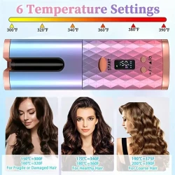 Rechargeable Cordless Automatic Hair Curler