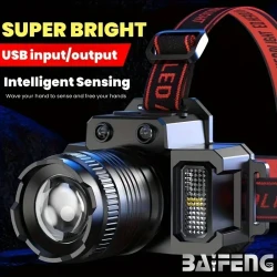 Infrared-sensor Zoom Flashlight - Outdoor Waterproof Headlight