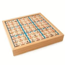 Wooden Sudoku Puzzle Game For Children's Logical Thinking, Puzzle Table Games With Questions Halloween, Christmas Gift