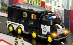 Toddler Toys Trucks for Boys 4-6, 5 in 1 Police Cars Toys for 3+ 4 5 6 7 8 Year Old Boys Girls, Kids Toys Christmas Birthday Gifts with Light Sound