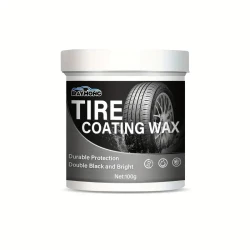 RayHong Tire Coating Wax - 100g, Enhanced Black Shine & Protection