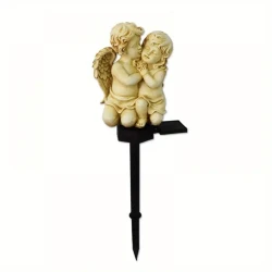 Cuddle Sleeping Angels Cherub Garden Statue with Solar Lights