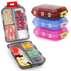 Travel Pill Organizer 10 Grid