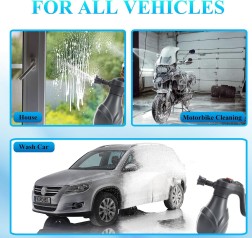 Electric Foam Sprayer Car Wash Water Gun With Cannon