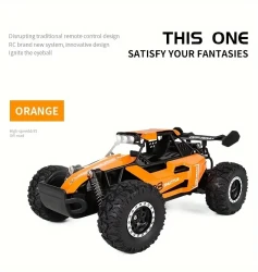 1:16 Small High-speed Off-road 2.4G Remote Control Car Drifting 20KM/H To Adapt To Various Road Sections Anti-collision Settings Rubber Big Tires Christmas, Halloween, Thanksgiving Gift